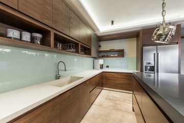 New kitchen in luxury home - 100753877