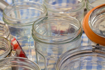 glass jam jars