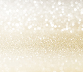 white golden glitter bokeh texture christmas abstract background