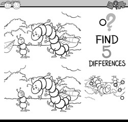 task of differences for coloring