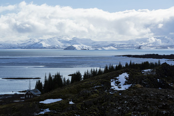 Thingvellir with lake Pingvallavatn in Iceland