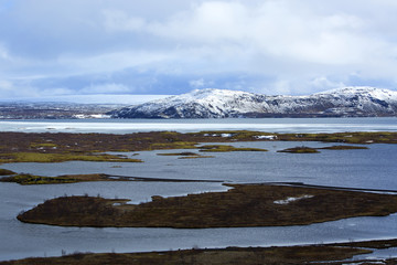 Thingvellir with lake Pingvallavatn in Iceland
