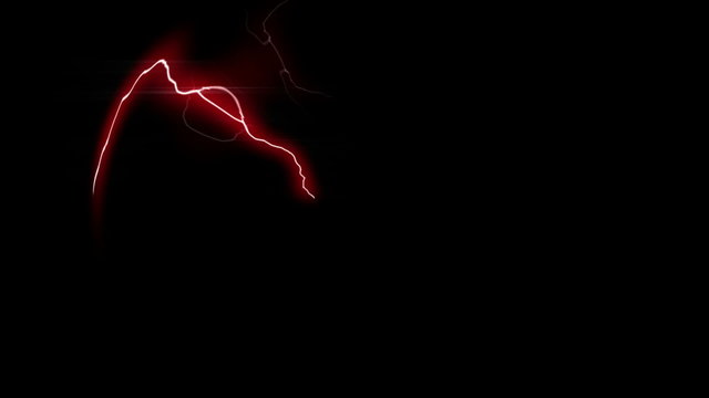 Electric Plasma Globe Background (24fps). An animated background loop featuring a glowing electric globe flickering with electricity and red lightning.