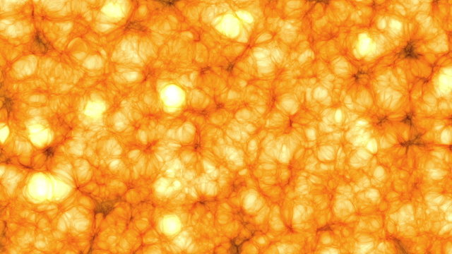 Boiling Molten Lava (25fps). 20 second seamless loop of an orange boiling molten lava background.