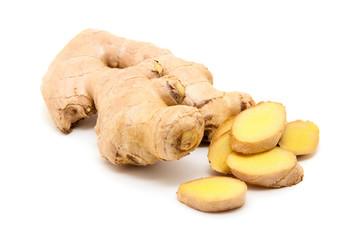 ginger on white background