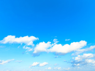 clouds in the blue sky