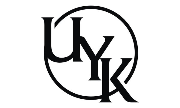 Letter UYK Modern Logo Emblem