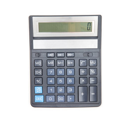 calculator isolated on white