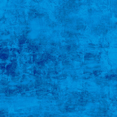 Grunge blue wall background or texture