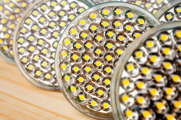 LED lamp. Photo Close-up