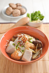 Fish boiled taro ginger and Shiitake Mushroom Chinese  asia styl