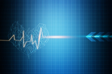 Blue medical or science background