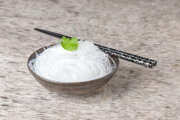 Mung bean vermicelli or cellophane noodles, a transparent thread