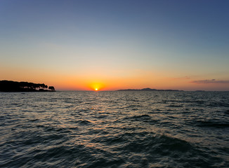Fototapeta na wymiar sea in sunset time