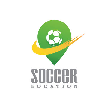 soccer location logo icon