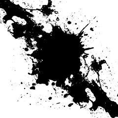 Vector ink  black paint splatter  Background. illustration vecto