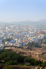 Obraz premium Jodhpur the blue city in Rajasthan state in India.