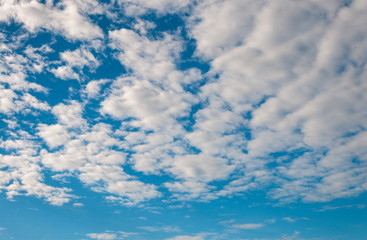 White Clouds and Blue Sky