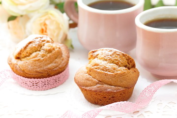 Muffins and coffee