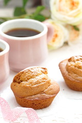Muffins and coffee
