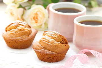 Muffins and coffee