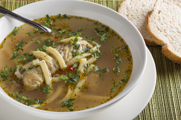 Homemade chicken soup