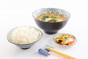 おいしそうな和風朝食
