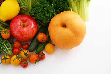 新鮮な野菜と果物