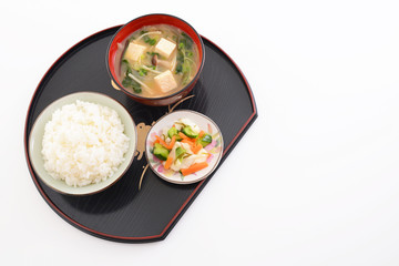 おいしそうな和風朝食