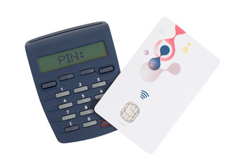 Card reader for reading a bank card