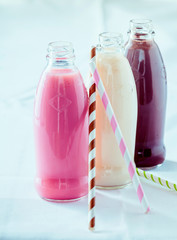 Tasty summer milk drinks