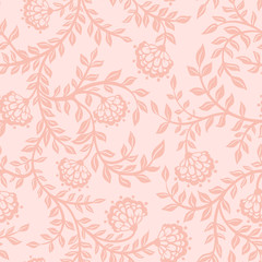 Vintage floral seamless pattern. Seamless texture with flowers. Endless floral pattern.