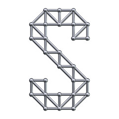 Metal alphabet letter S