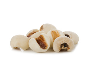 Millet rice, millet grains on white background