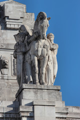  Statue of Central railway station, Milan
