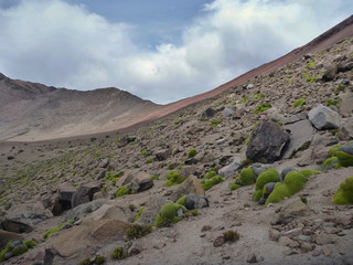 volcano nevado chachani above arequipa