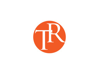 Fototapeta premium Double TR letter logo