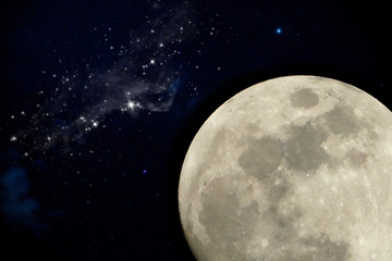 Fototapeta na wymiar full moon night.