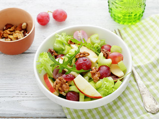 Waldorf salad with grapes