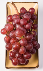 grape on white background,red grape
