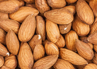 Fototapeta premium Background of almonds