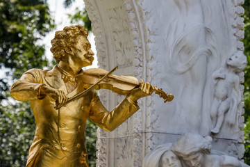 Österreich, Wien, Johann Strauß Denkmal