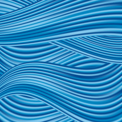Fototapeta premium Blue wavy background