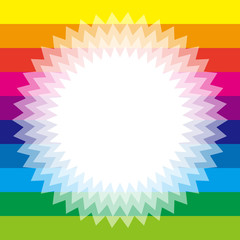 背景素材壁紙,虹色,レインボーカラー,七色,カラフル,縞模様,ストライプ,縞々,枠,フレーム,余白,メダル,