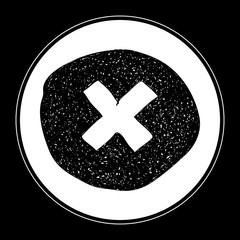 Simple doodle of a cross