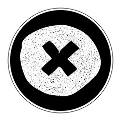 Obraz premium Simple doodle of a cross