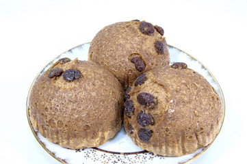 黒糖のぶどう入り蒸しパン 