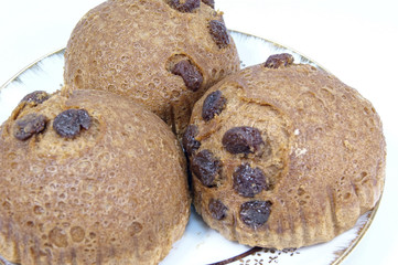 黒糖のぶどう入り蒸しパン 