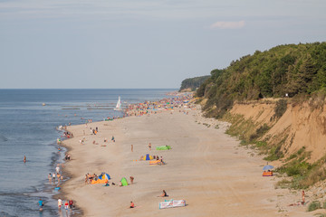 Plaża w Trzęsaczu nad Bałtykiem