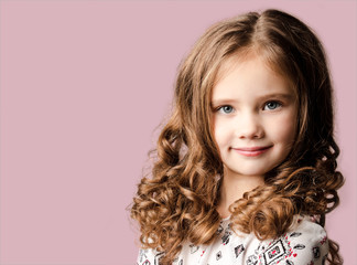 Portrait of adorable smiling  little girl